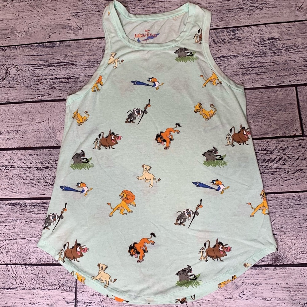 Del Disney The Lion King Tank Top Size Small With Printed Characters